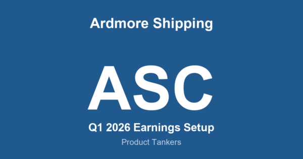 Ardmore Shipping ASC Q1 2026 earnings setup