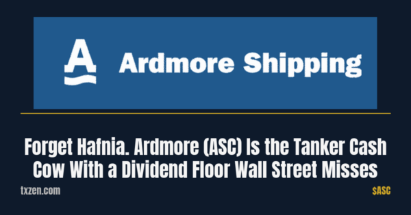 Ardmore Shipping ASC tanker cash cow dividend floor 2026