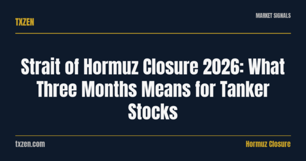 Strait of Hormuz closure tanker stocks May 2026