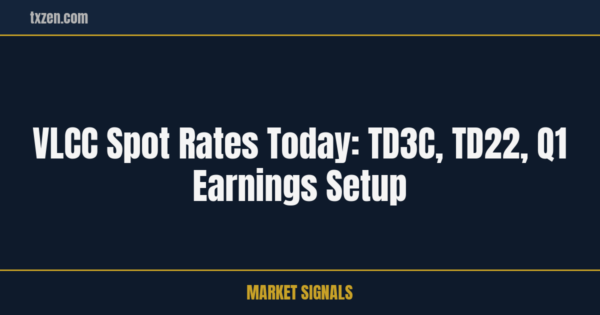 VLCC Spot Rates Today: TD3C, TD22, Q1 Earnings Setup | txzen.com