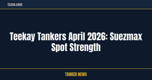 Teekay Tankers April 2026: Suezmax Spot Strength | txzen.com