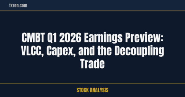 CMBT Q1 2026 earnings preview: VLCC spot, capex, decoupling trade | txzen.com