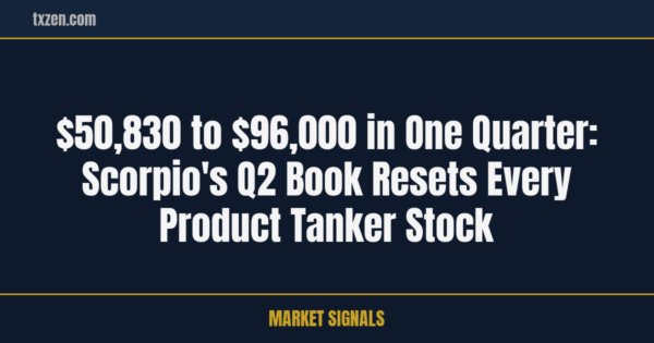 Scorpio Tankers STNG Q2 book $96,000 LR2 product tanker reset